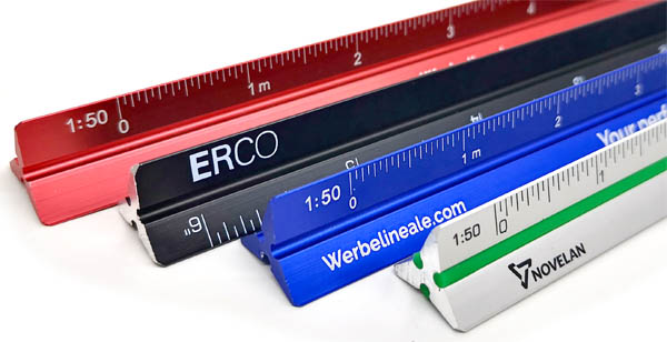 Alu Mini Dreikant Werbelineale