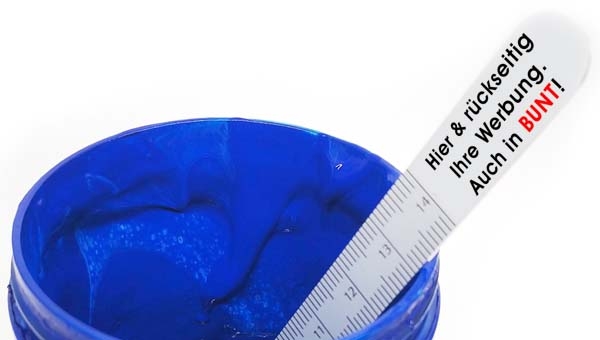 Werbegeschenk Rührstäbchen Aluminium mit Logo bedrucken